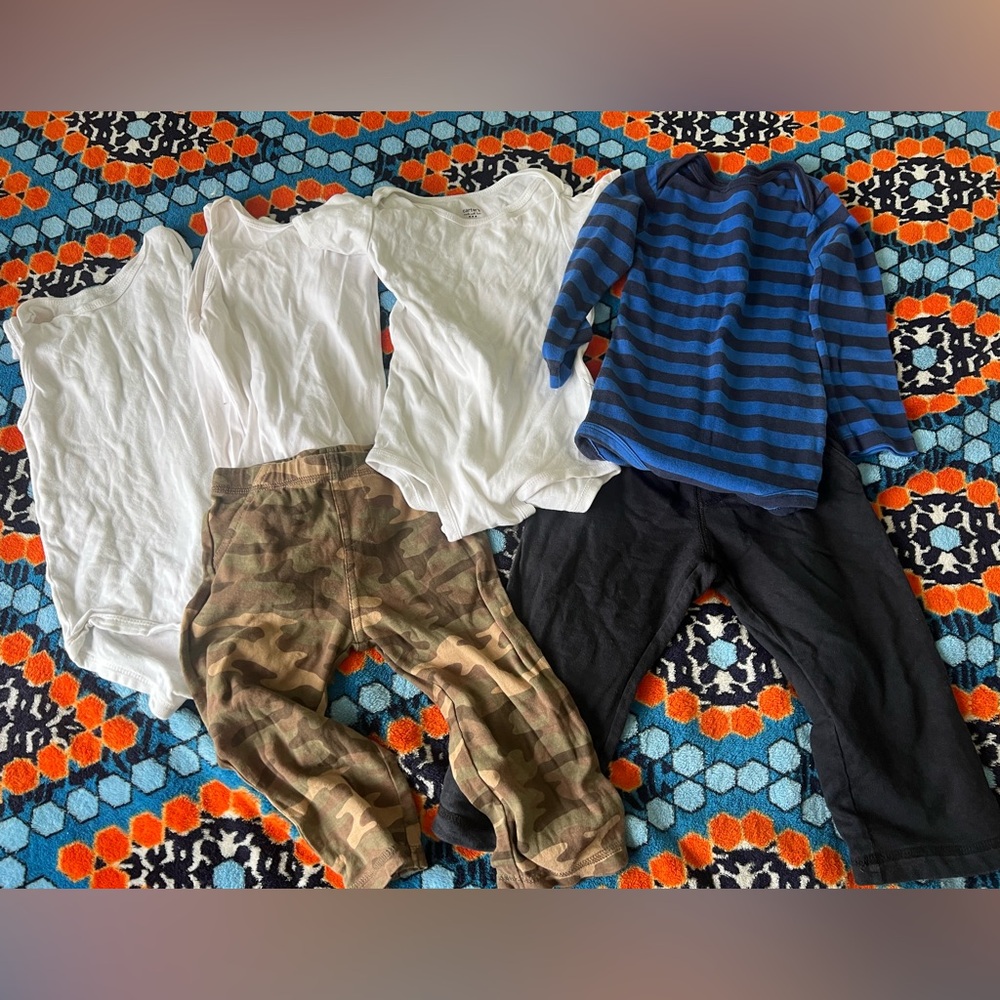 Baby Boy Carters Assorted Pieces onesies & pants Cotton